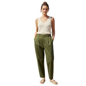GAP Women's Army Green Trousers - High Rise - Size 18 - NWT Stretch Cotton Pants
